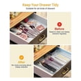 thumbnail image 5 of 25pcs Plastic Drawer Organizers, 4 Sizes Transparent Drawer Organizers for Bathroom, Dressing Table, Cosmetics,Tableware, 5 of 5