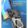 thumbnail image 6 of Design for iPhone 17 Pro Max Case Waterproof, Full Body Underwater Dustproof Shockproof Case Built-in Screen Protector - Clear, 6 of 7