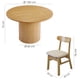 thumbnail image 2 of Ilios Innova | Comedor Redondo Moderno de Madera con 6 Sillas Acolchadas, Diseño Decorativo para Comedor, Sala o Espacios Contemporáneos de tu hogar, 2 of 9