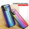 thumbnail image 5 of SaniMore Cover Compatible with iPhone 14 Pro 6.1" 2022, Rugged Carbon Fiber Glass Backplane Shockproof TPU Bumper Luxury Eye-catching Anti-drop Heavy Duty Protective Case For iPhone 14 Pro, Blue, 5 of 10