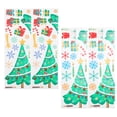 thumbnail image 2 of 2 rollos de pegatinas navideñas para ventana, decoraciones de fondo para fiesta de Navidad, pegatinas removibles para pared, 2 of 14