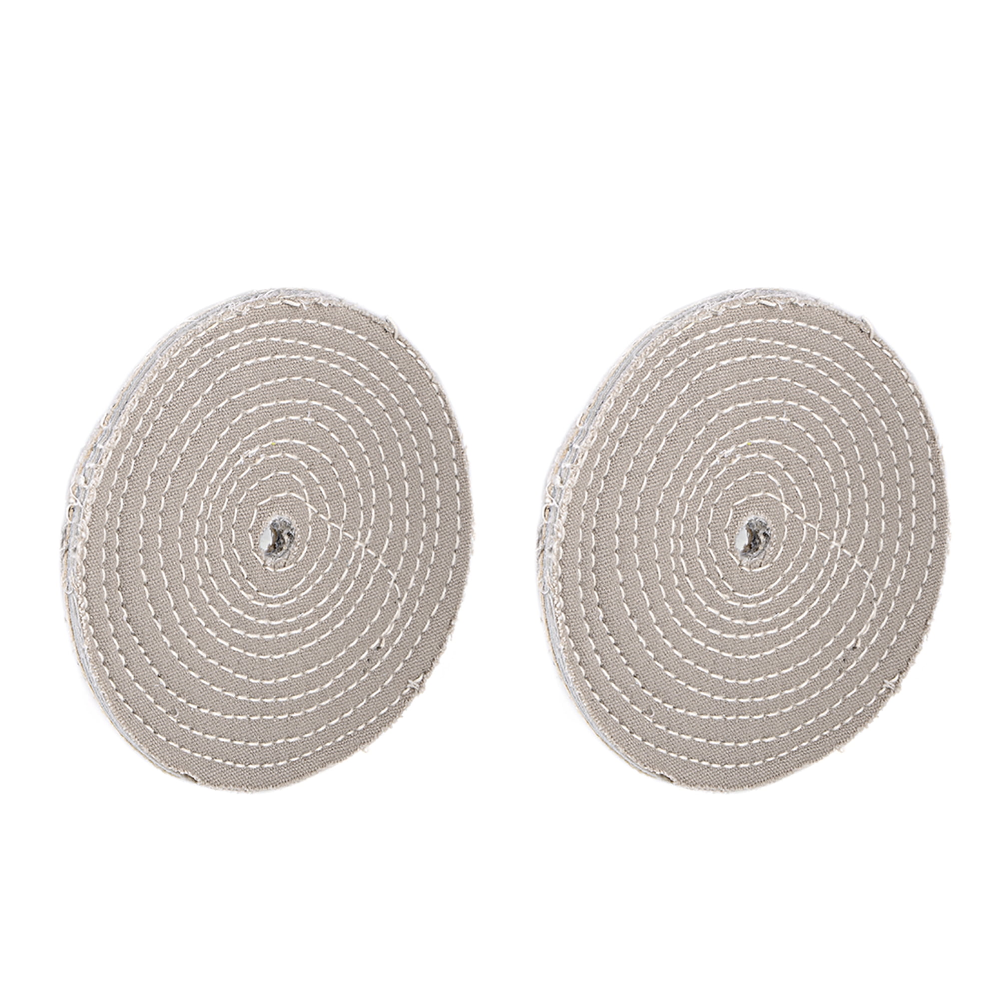 6-Inch Buffing Polishing Pad Wheel Cotton for Stainless Steel Chrome 2 Pcs 