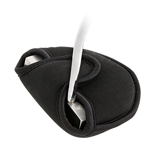 Couvre-chef de Putter de Golf Noir Oversize en Néoprène Parfait pour les Putters de Maillet s'Adapte à la Plupart des Clubs de 2 Putters à Balle