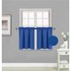 thumbnail image 1 of Juego de 2 cortinas opacas de lujo R16 con bolsillo para barra, ideales para cocina, restaurante, baño, guardería, con cenefa de ladrillo, de bajo consumo energético, tamaño: 76 cm de ancho x 61 cm, 1 of 1