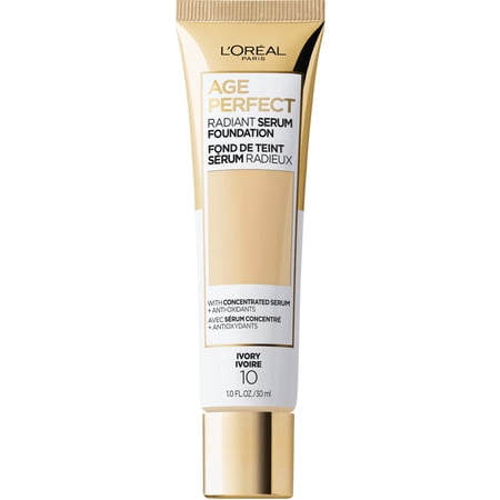 L’Oréal Paris Age Perfect Radiant Serum Foundation with SPF 50, Ivory, 1 fl. oz.