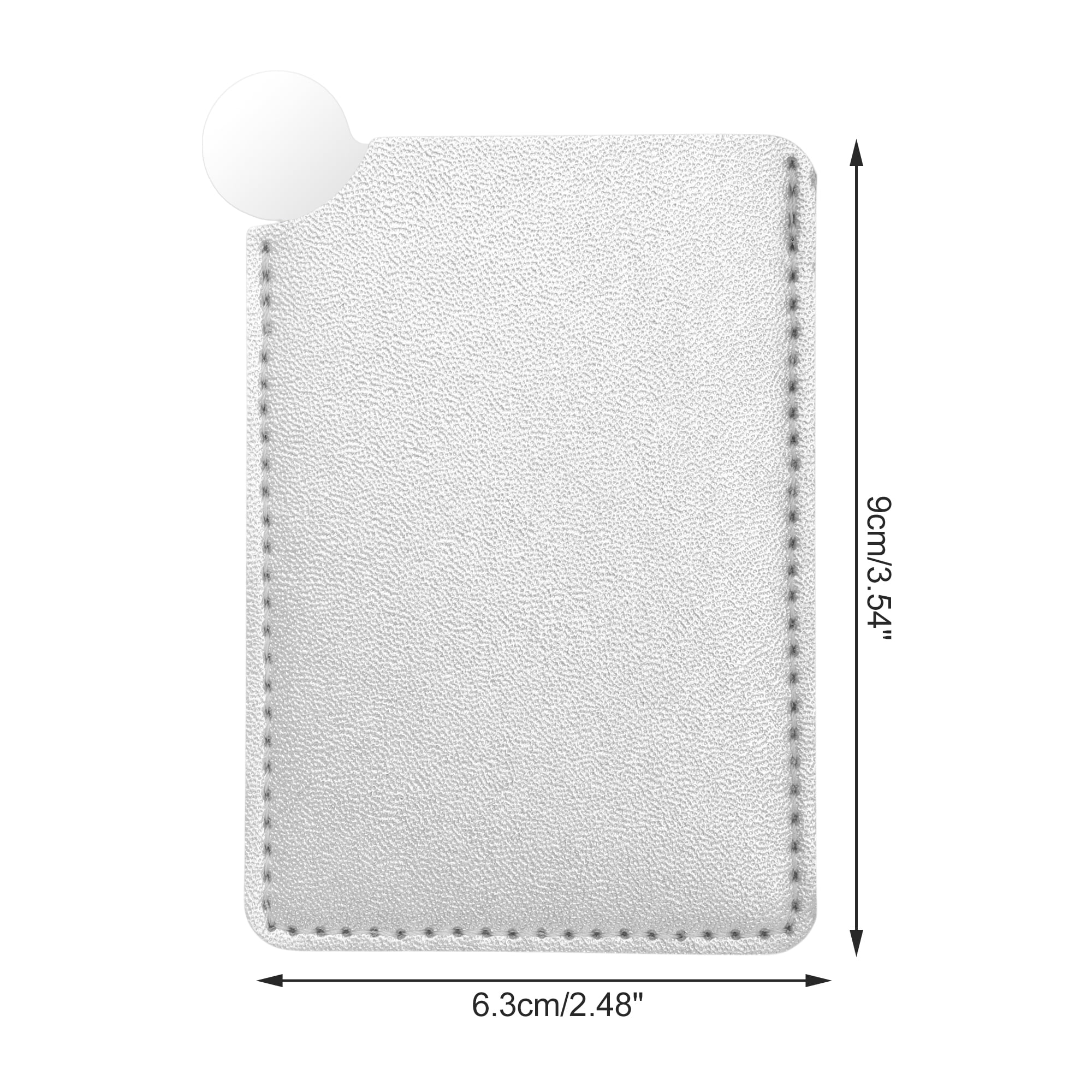 Unique Bargains 1 Pc Convenient Makeup Mirror Silver Tone