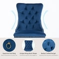 thumbnail image 6 of ODUSE-DAILY Velvet Dining Chairs Set of 4, Navy Kitchen & Dining Room Chairs, Nailheads Tufted Chair, Sillas De Comedor, Fabric Upholstered, Golden Metal Legs (Blue, 4 Pcs), 6 of 12