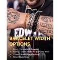 thumbnail image 4 of ChainsHouse Silver Cuban Link Bracelet for Men Chunky 12mm Width Stainless Steel Chain Bracelets Jewelry Gift for Birthday Christmas Stuffers,8.3 in, 4 of 8