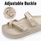 thumbnail image 4 of Sandalias de plataforma tipo zueco para mujer, chanclas de suela gruesa, sandalias de playa para mujer para exteriores con soporte para el arco, zapatos suaves de EVA para el hogar, 4 of 6