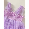 thumbnail image 5 of Bagilaanoe Toddler Baby Girl Party Dress Butterfly Sleeveless A-line Princess Dresses 6M 12M 18M 24M 3T 4T Kid Summer Patchwork Tulle Dress, 5 of 8