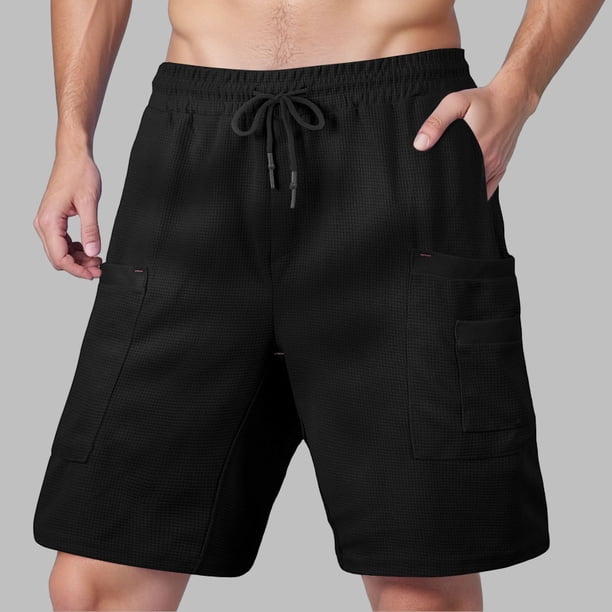 WILLBEST Pantalones Cortos Deportivos para Hombre, Pantalones Cortos Casuales de Carga con Bolsillo Holgado de Moda de Verano para Hombre