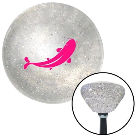 American Shifter Pink Marine Koi Clear Retro Metal Flake Shift Knob with M16 x 1.5 Insert Shifter Brody