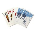 thumbnail image 1 of Big Sky, Montana, Skiers on Lift, Lantern Press, Premium Playing Cards, 52 Card Deck with Jokers, USA Made, 1 of 5