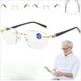 thumbnail image 3 of Mag Vision Glasses, Intelligent Zoom Blue Light Blocking Reading Glasses, Progressive Multifocal Lenses, Unisex, 3 of 13