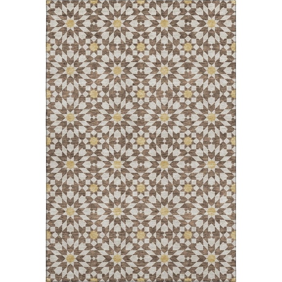 Dalyn Rugs Premium Machine Washable Mayfield AMF734 Chocolate 5' x 7'6" Rug