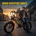 thumbnail image 4 of 1500W Electric Bike for Adults,35mph 48V 15.6AH 20" Fat Tire Electric Bicycle Full Suspension Moutain Ebike, UL2849, 4 of 6