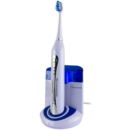 Wellness Oral Care Rechargeable Sonic Toothbrush with UV Sanitizing Base,