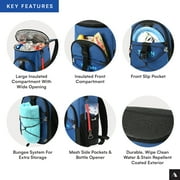 Titan by Arctic Zone 24 Can Backpack Cooler, 16 Quart, Ocean Blue