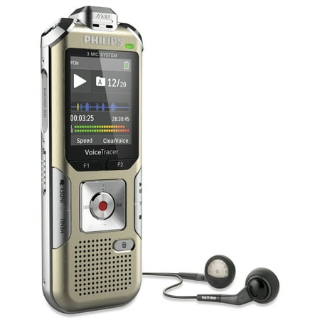 Philips - Voice Tracer Audio Recorder - Champagne/silver shadow