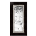 thumbnail image 2 of ArtToFrames 9" x 25" Espresso with Silver Lip Picture Frame, 9x25 inch Silver Wood Poster Frame (WOM-4951),  Pack, 2 of 7