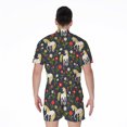 thumbnail image 2 of Magic Floral Unicorn Pattern Short Sleeve Men'S Rompers Casual Summer Jumpsuits Outfit, 2 of 4