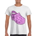 thumbnail image 5 of Camiseta Croc para hombre, camisetas de algodón de verano, camisetas de colores sólidos, ropa de cuello redondo para hombre, 5 of 5