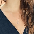 thumbnail image 3 of Gem Stone King 925 Silver and 10K Yellow Gold Lab Grown Diamond Pendant Necklace for Women | 0.49 Cttw | Gemstone April Birthstone | Heart Shape 5MM | DEF Color | VVS-VS Clarity | With 18 inch Chain, 3 of 3