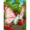 thumbnail image 2 of Cuadros Decorativos Kits de pintura de diamantes 5D para bricolaje pared de taladro redonda completa de ratón mariposa (VY037) Wdftyju embutido en tela, 2 of 9