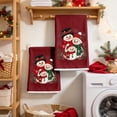 thumbnail image 7 of 2 Pack Christmas Towels, Christmas Hand Towels, Christmas Decorations Snowman Printed Bathroom Hand Towels Kitchen Dish Towels Decor Holiday Winter Gift, 7 of 7