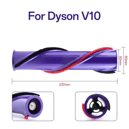 Soft Roller Brush Accessories Compatible For Dy*son V6 V8 V10 V11 Vacuum Cleaner Spare Part Carpet Brushroll Bar Replacement