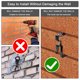 thumbnail image 3 of Ganchos para pared de ladrillo UEMNG de acero inoxidable, 6 piezas, ajustables, 3 of 7