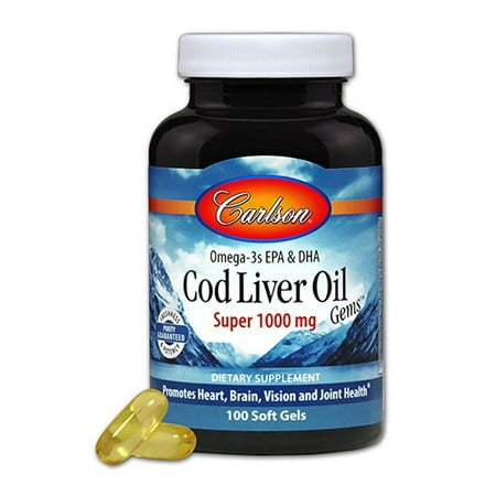 Carlson Cod Liver Oil Gems, 100ct