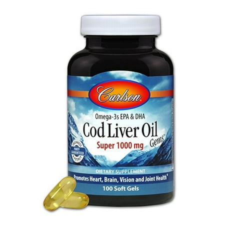 Carlson Cod Liver Oil - Carlson Cod Liver Oil Gems, 100ct