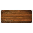 thumbnail image 1 of Rustic Kitchen Mat, Antique Backdrop with Carved Dated Gothic Style Ornaments Retro Fashioned Picture, Plush Decorative Kitchen Mat with Non Slip Backing, 47" X 19", Dark Rosewood, by Ambesonne, 1 of 1