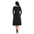 thumbnail image 3 of 24seven Comfort Apparel Long Sleeve Fit and Flare Midi Dress, 3 of 3