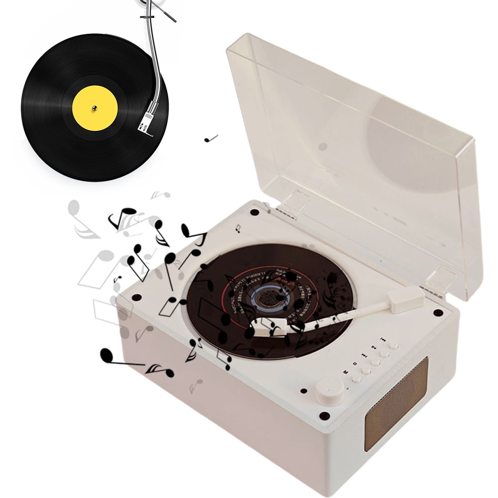BLEEUS Cd Player Rechargeable Bluetooth-compatible 5.0 Music Player W/ Remote (White)Audio Equipment