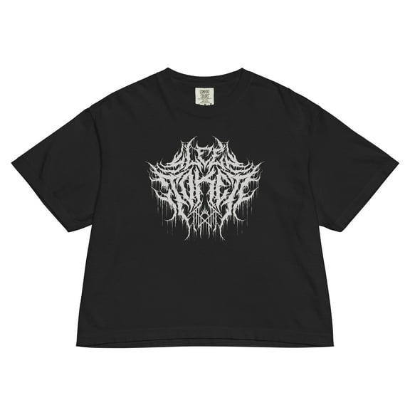 Sleep Token High Water Mineral Wash Womens Crop Top