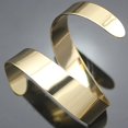 thumbnail image 3 of Brazalete Abierto Zulema Metálico de Superficie Lisa Diseño Moderno 2 piezas, 3 of 7