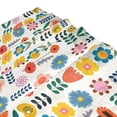 thumbnail image 3 of Yayeee Shower Curtain with Hooks 72"x72" Waterproof Fabric Bathroom Hanging Decor, Colorful Cartoon Flowers, 3 of 5