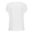 thumbnail image 3 of ONLY Camiseta de manga corta para mujer paquete de 3, ONLMOSTER O-NECK TOP, cuello redondo, mezcla de viscosa elástica Blanco XS (X-Small), 3 of 6