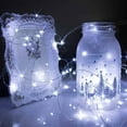thumbnail image 4 of LED String Lights | 10-Pack Battery Operated Copper Wire Fairy Lights | 1 Meter Length | 10 LEDs Per Strand | Flexible Decorative Lighting for Party Wedding Holiday Home | Easy Hide Mini Battery Box, 4 of 7