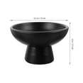 thumbnail image 5 of Zcyifa Ceramic Fruit Bowl Snack Candy Nuts Container Black, 5 of 11