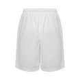 thumbnail image 2 of Nyeemya Kids Basketball Mesh Shorts Boys Sport Knee Length Bottoms Inner Drawstring Booty Shorts Gym White S, 2 of 7