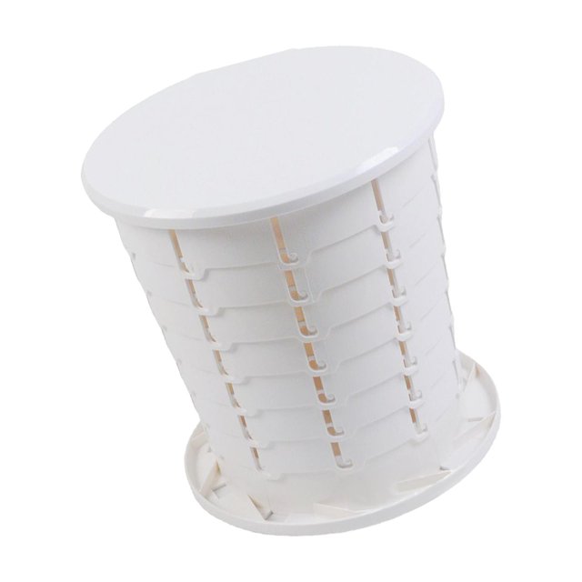 Inodoro portátil retráctil para acampar Inodoro plegable para acampar blanco