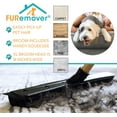 FURemover Heavy Duty Pet Hair Remover Rubber Broom with Carpet Rake and