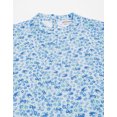 thumbnail image 4 of MoomayaWomens PrintedTurtle Neck Top,Cuffed QuarterSleeves Summer Chic Tops, 4 of 8