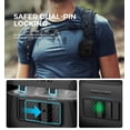 thumbnail image 6 of Dexnor Magnetic Case for AirPods Pro 2nd/1st Generation (2023/2022/2019), Compatible with MagSafe, Drop-Proof Lock Full-Body Shockproof Hard Protective Cover Rugged Bumper Cases with Carabiner,Black, 6 of 9