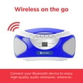 thumbnail image 2 of Ematic Bluetooth CD Boombox, Blue, EBB9224, 2 of 10