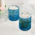 thumbnail image 5 of Blue Water Ripples Translucent Plastic Cans Storage Canisters with Lid Set of 4, 5 of 7