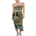 thumbnail image 1 of Women‘s Sleeveless Strapless Wrap-Chest Print Summer Dress, 1 of 9